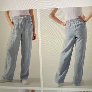 Athleta Cabo Linen Wide Pant size 6